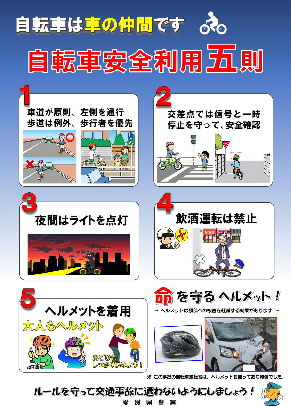 自転車安全利用五則