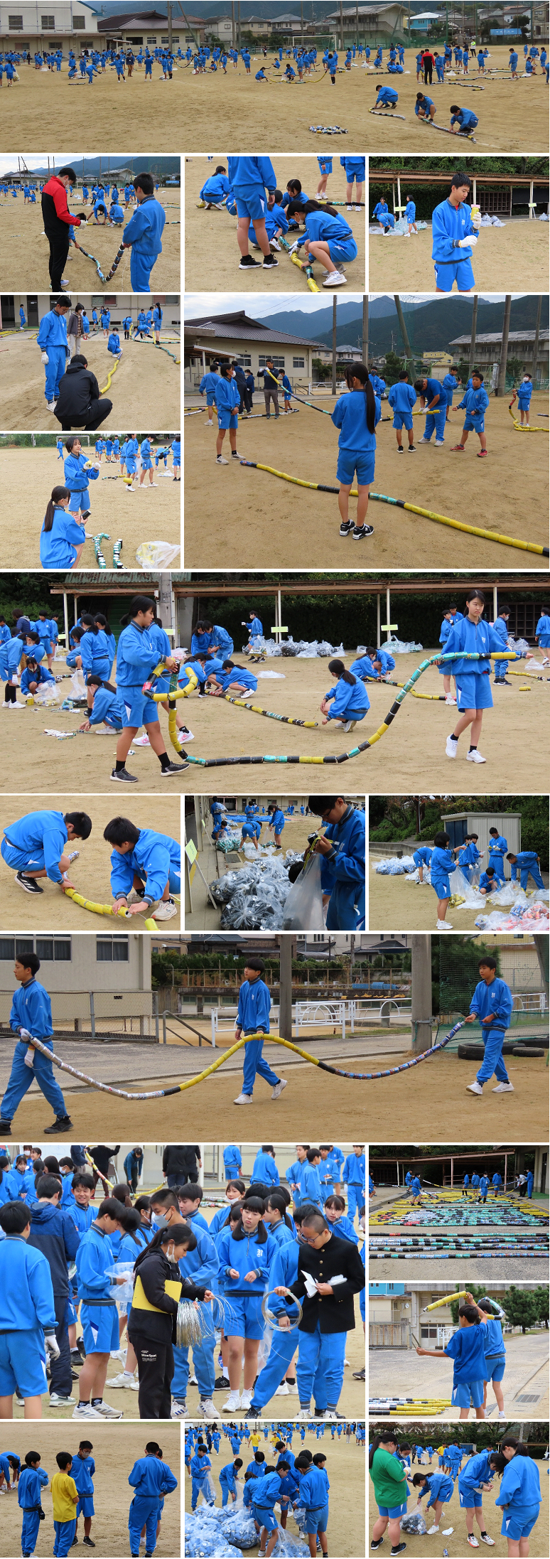 空き缶壁画アート①