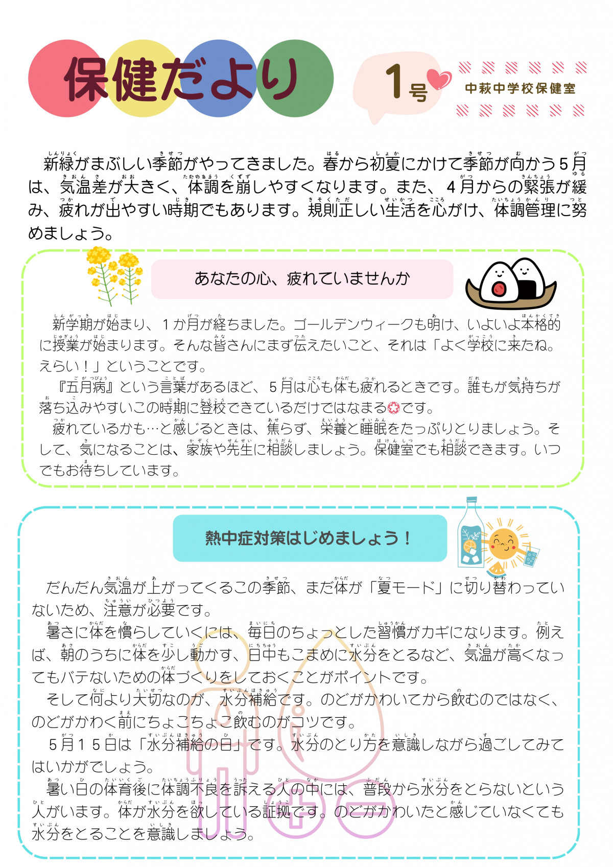 保健だよりR7　第１号